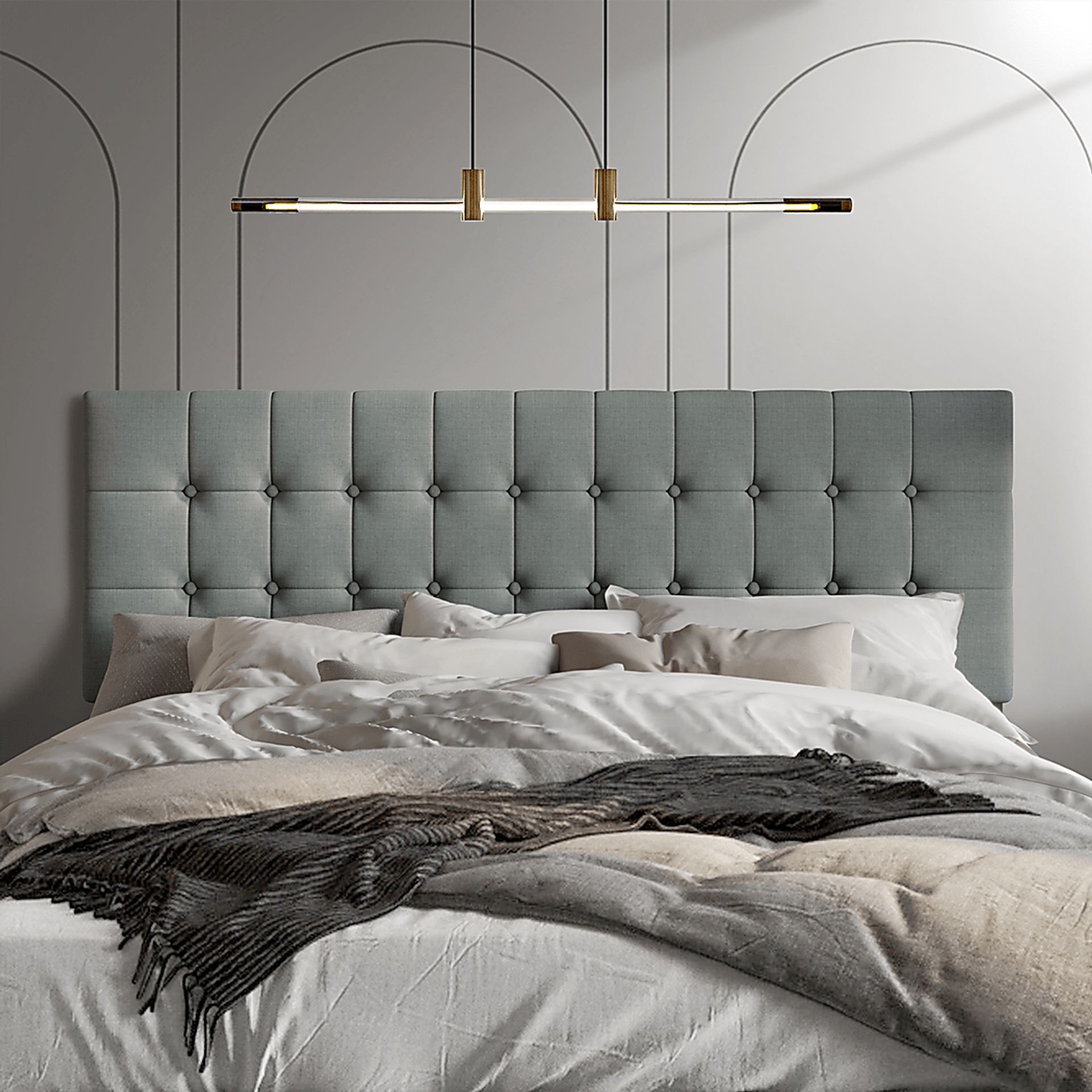 Waylon Gray Full Headboard - Image 2