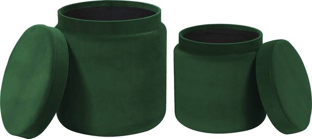 Waynetta Green Storage Ottoman, Set of 2 - Thumbnail - Image 3