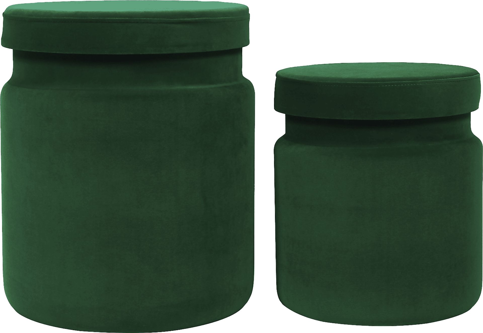Waynetta Green Storage Ottoman, Set of 2 - Image 4