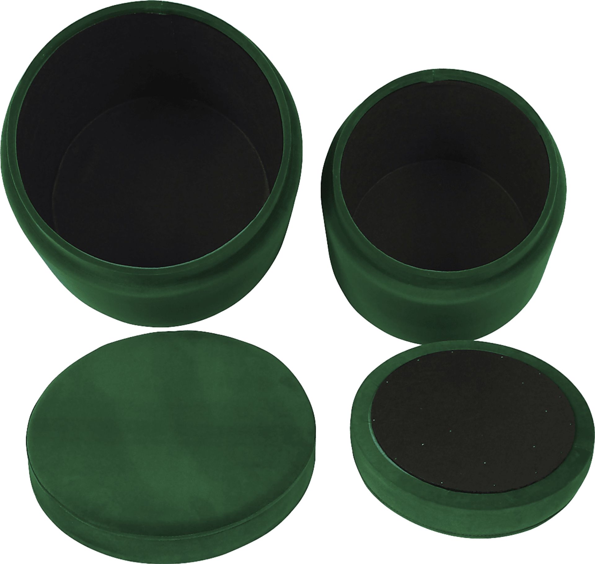 Waynetta Green Storage Ottoman, Set of 2 - Image 5