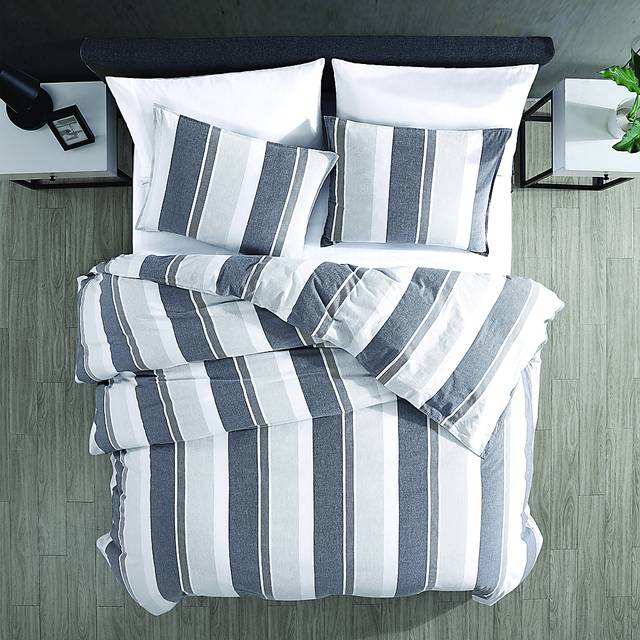 Weatherbee Gray Blue 3 Pc King Comforter Set - Thumbnail - Image 2