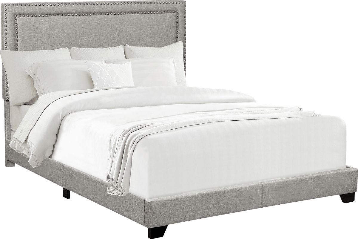 Weatherborne Gray Polyester Fabric King Bed | Rooms to Go