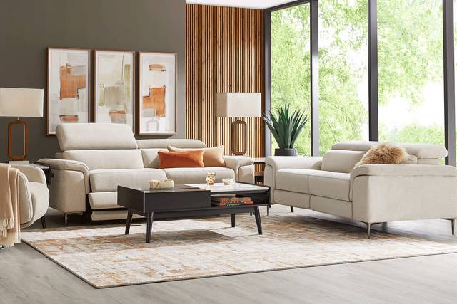 Weatherford Park Beige 3 Pc Living Room with Dual Power Reclining Sofa - Thumbnail - Image 1