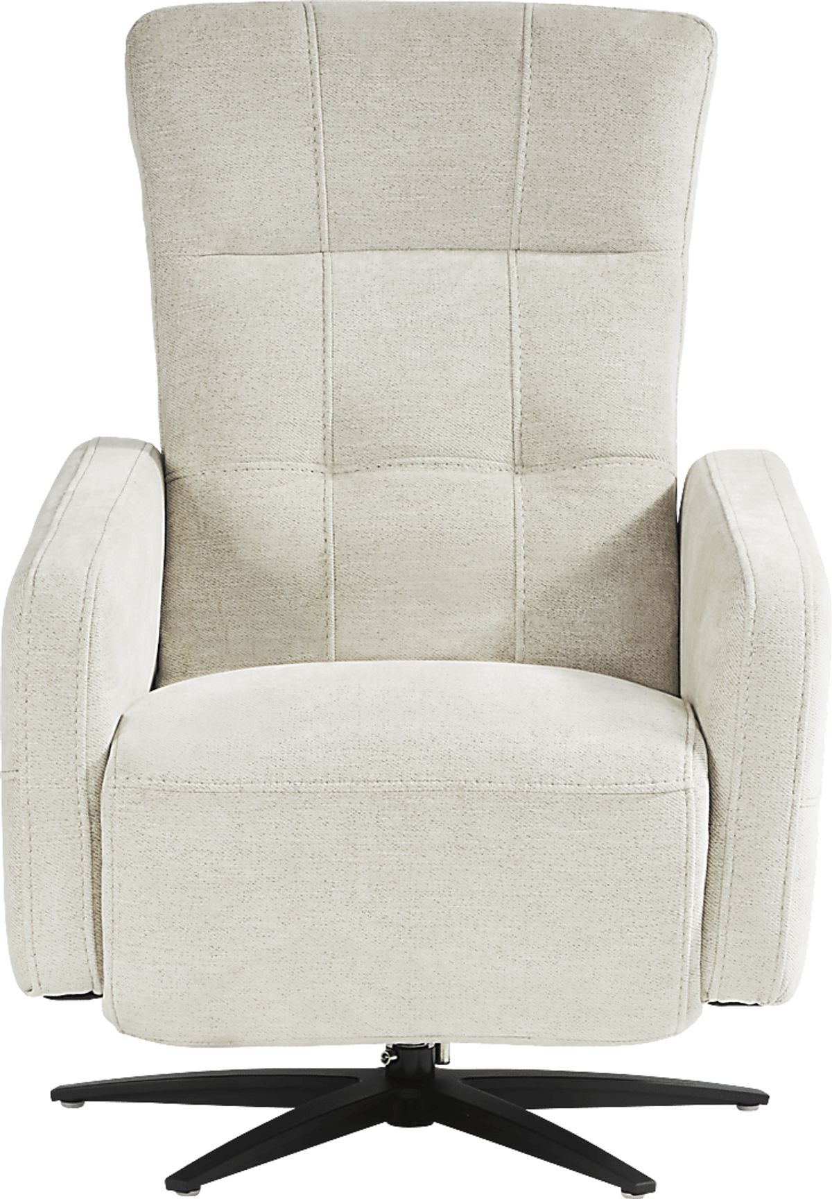 Weatherford Park Beige Polyester Fabric Power Swivel Recliner Rooms to Go