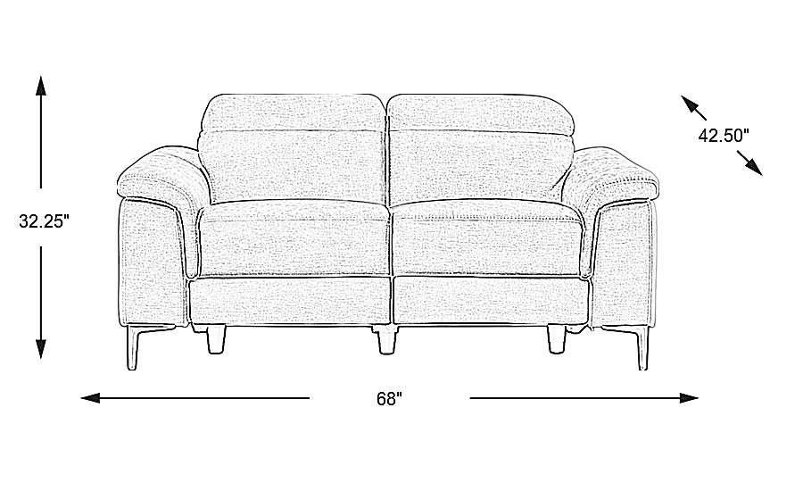 Weatherford Park Beige Polyester Fabric Dual Power Reclining Sofa - Rooms  To Go