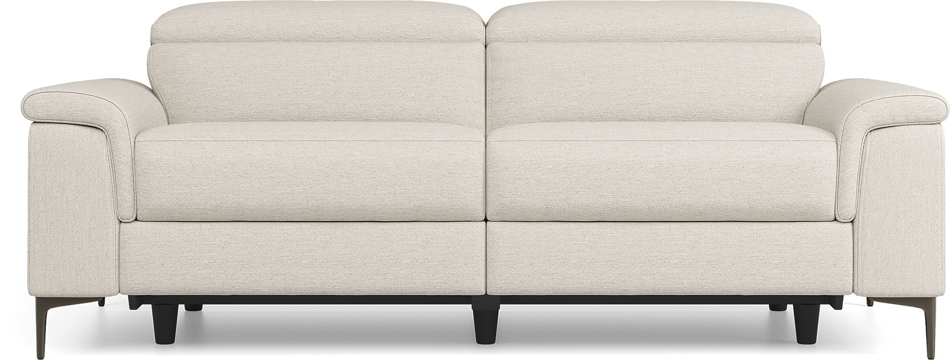 Weatherford Park Beige Dual Power Reclining Sofa - Image 1