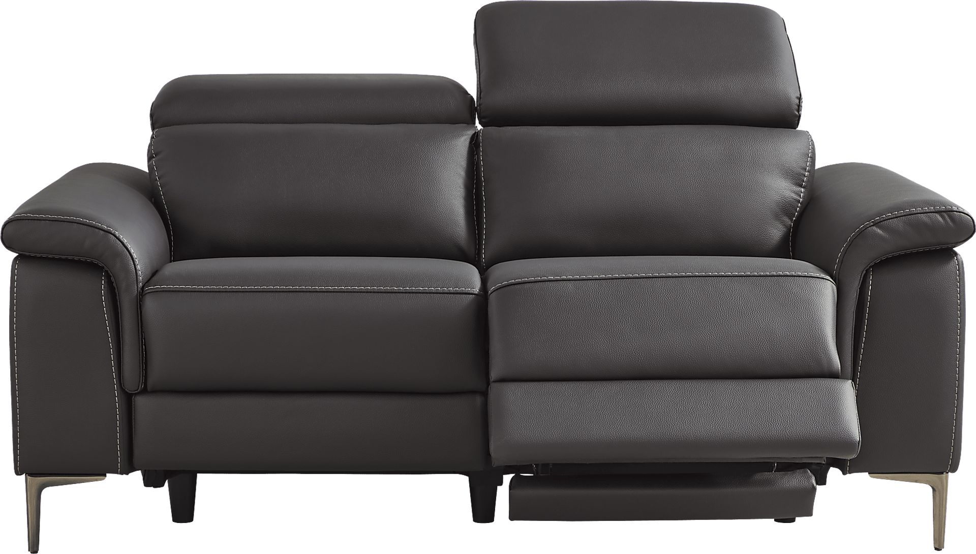 Weatherford Park Black Dual Power Reclining Loveseat - Image 1