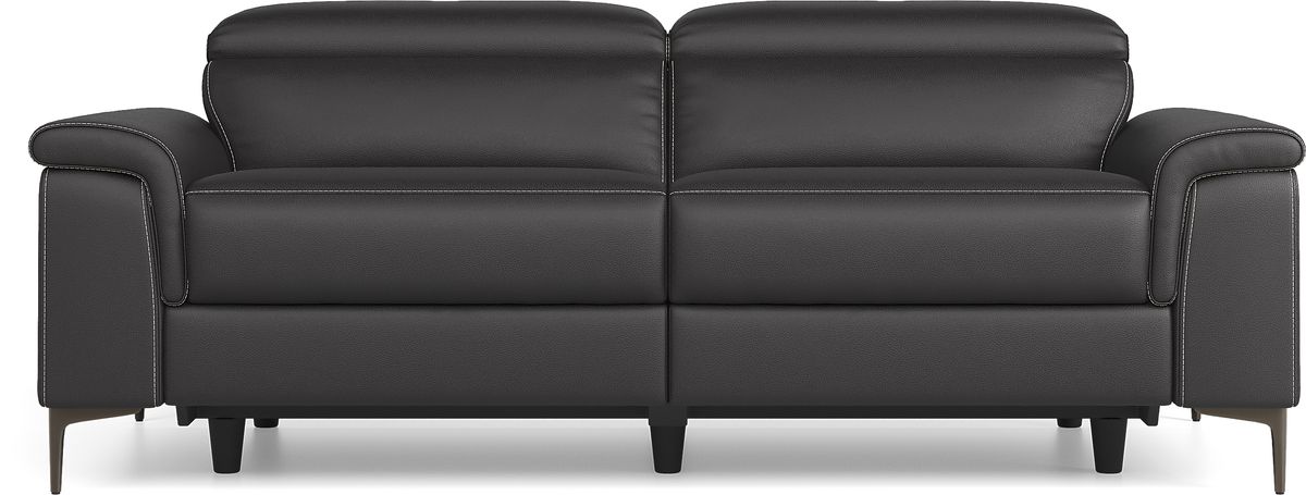 Weatherford Park Black Woven Dual Power Reclining Sofa | Rooms to Go