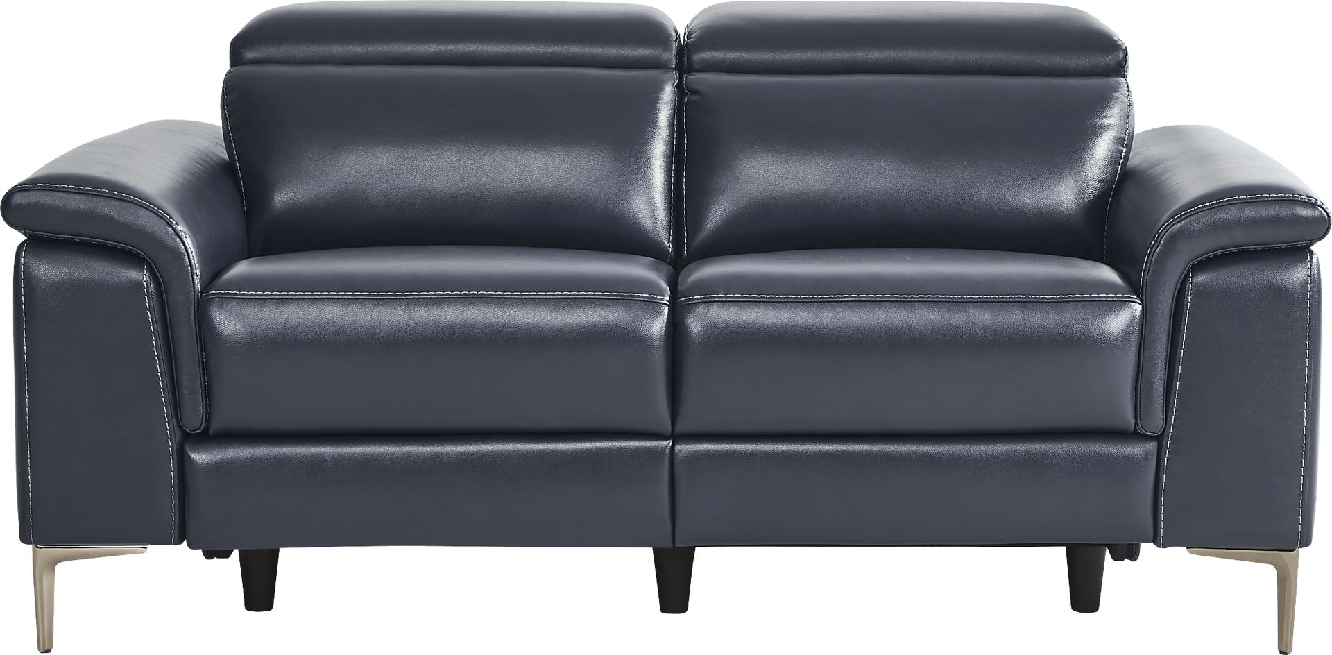 Weatherford Park Blue Dual Power Reclining Loveseat - Image 1