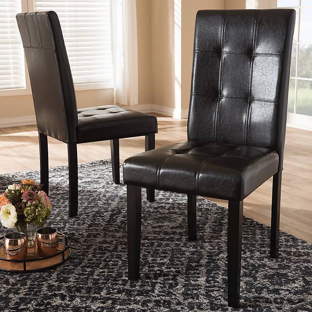 Webrewsa Dark Brown Dining Chair, Set of 2 - Thumbnail - Image 2