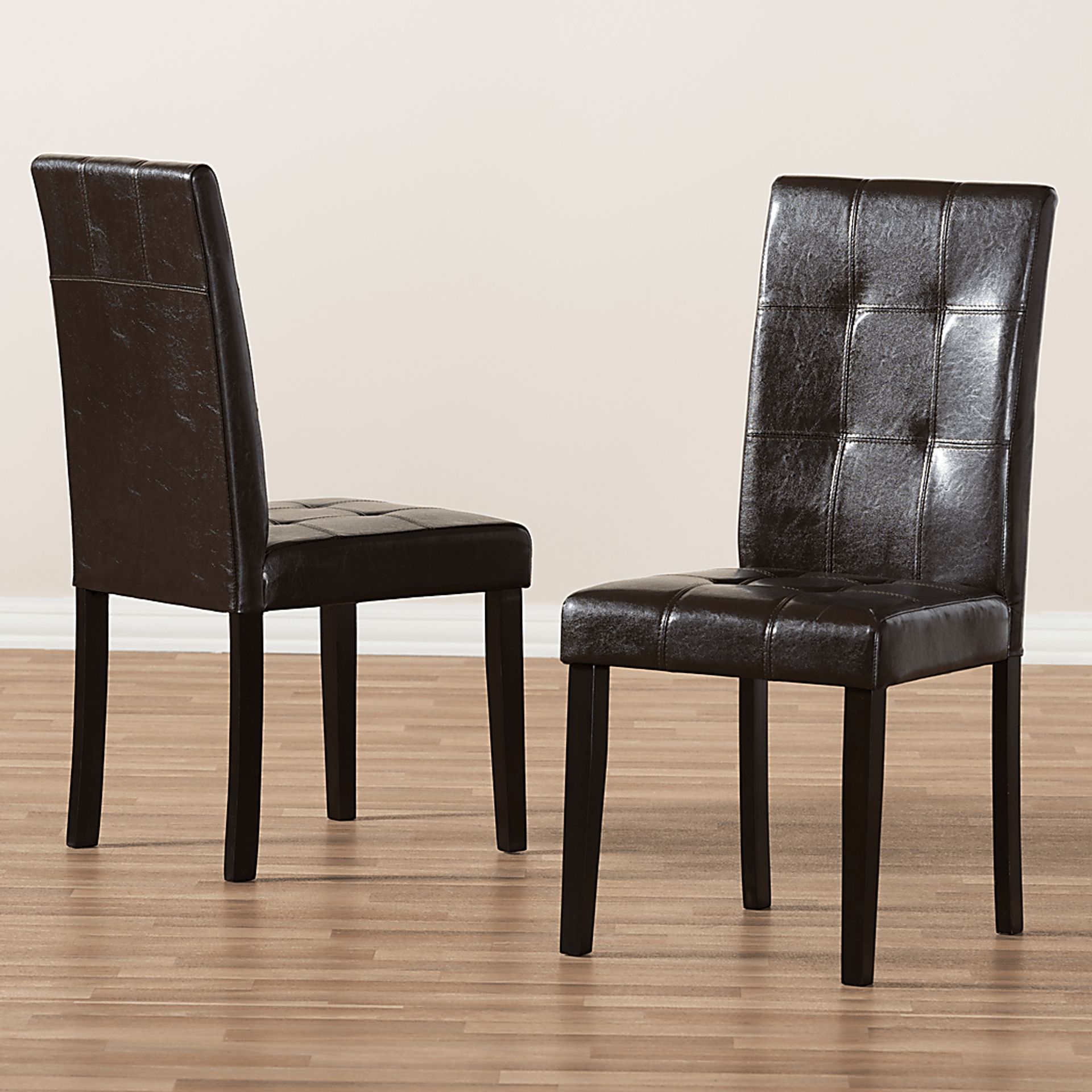 Webrewsa Dark Brown Dining Chair, Set of 2 - Image 3