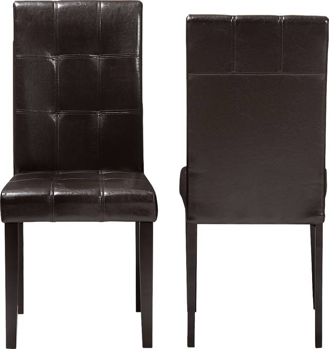 Webrewsa Dark Brown Dining Chair, Set of 2 - Thumbnail - Image 4