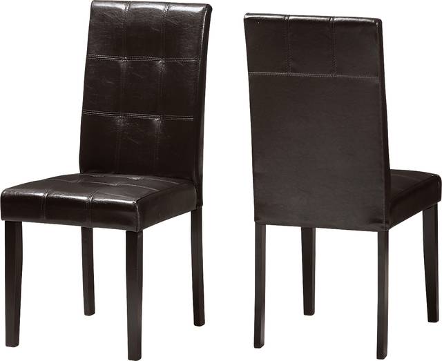 Webrewsa Dark Brown Dining Chair, Set of 2 - Thumbnail - Image 1