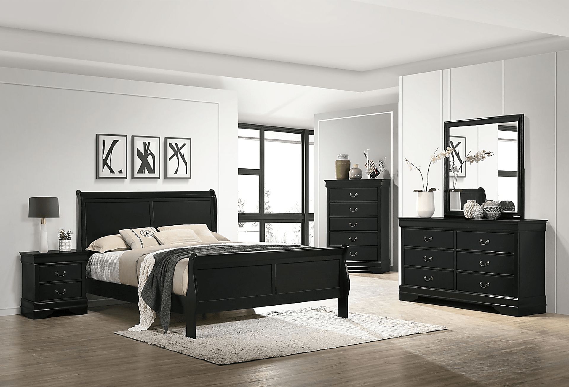 Websking Black Nightstand - Image 2