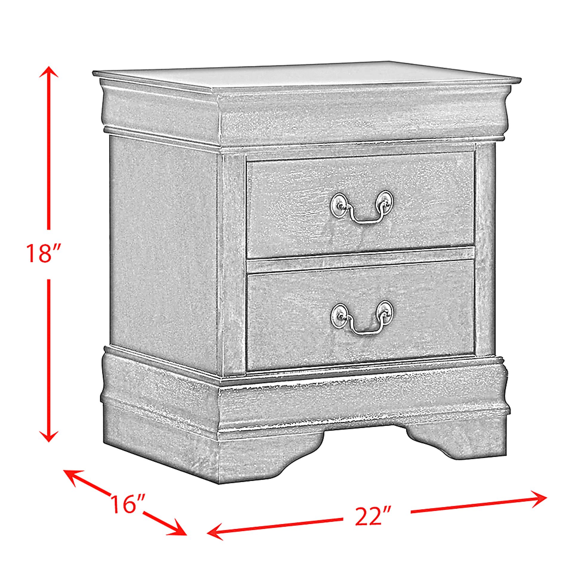 Websking Black Nightstand - Image 3
