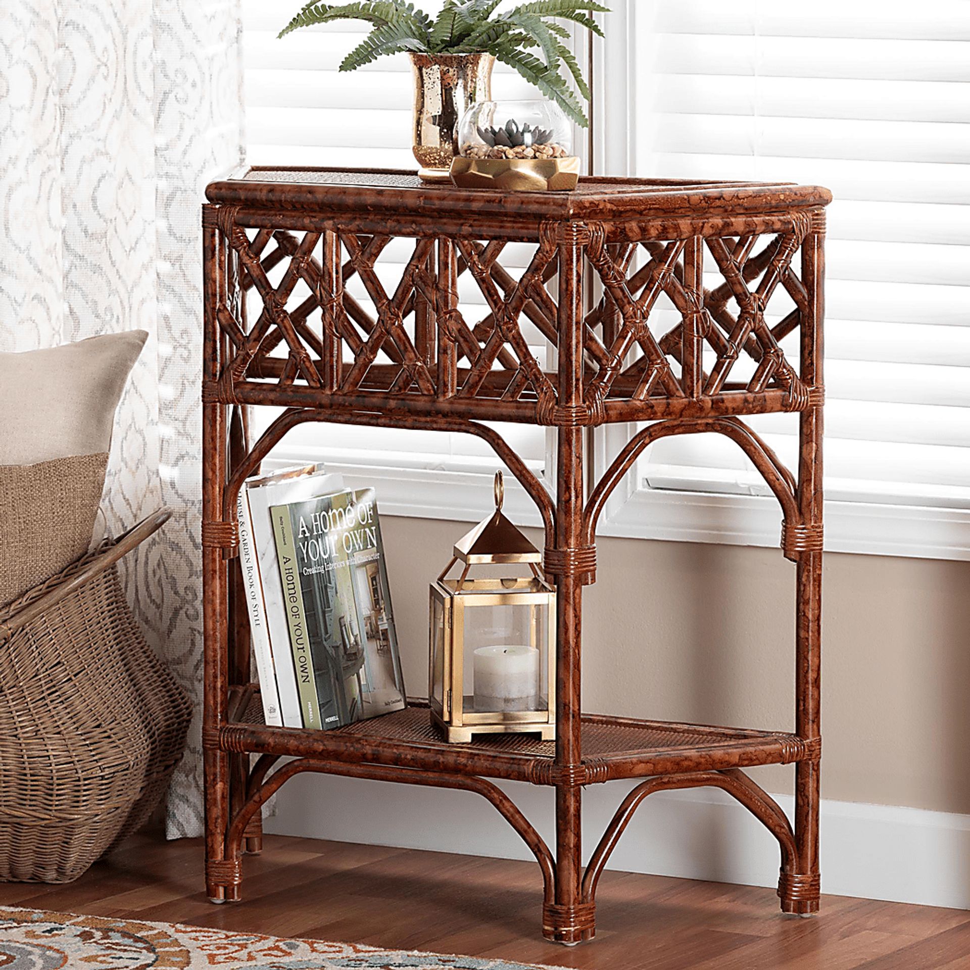 Webwayt Dark Brown Console Table - Image 2