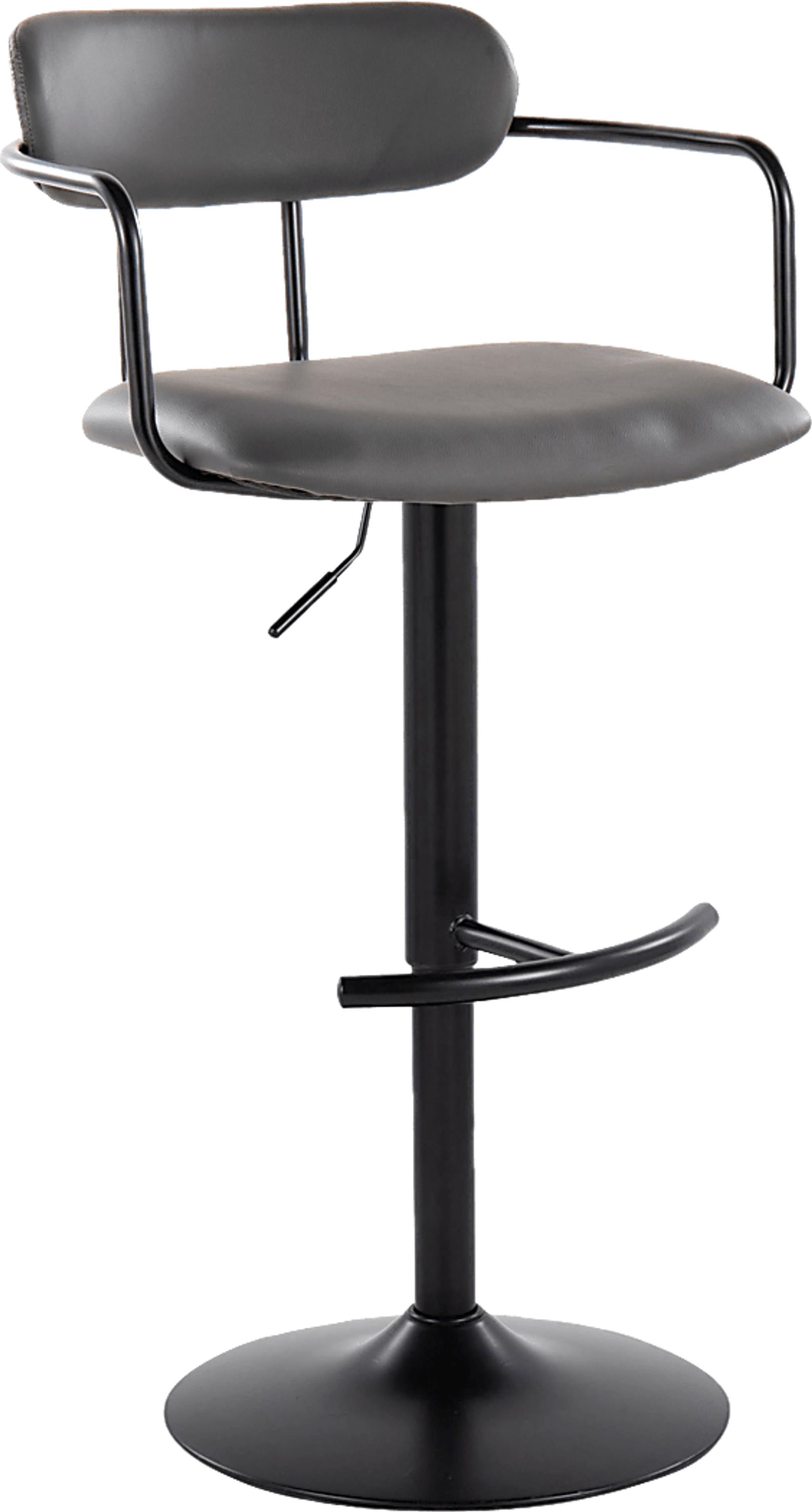 Wedgefeild II Gray Adjustable Barstool, Set of 2 - Image 5