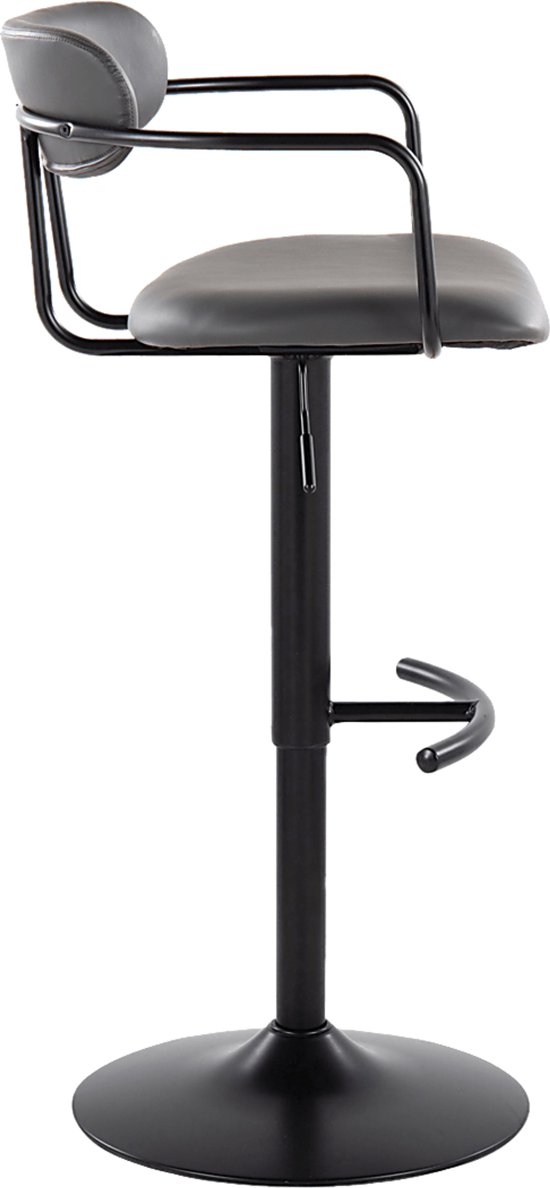 Wedgefeild II Gray Adjustable Barstool, Set of 2 - Image 9