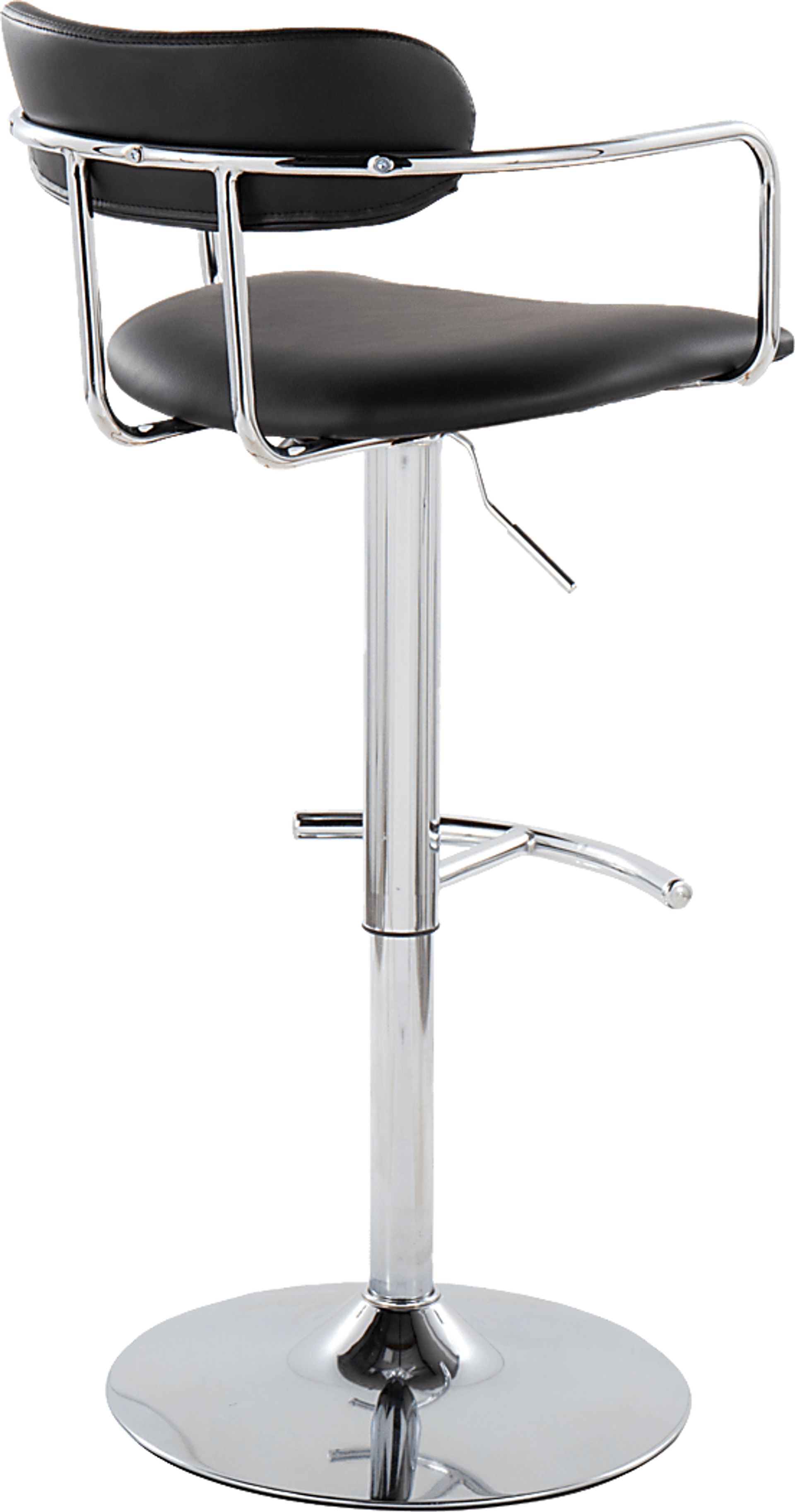 Wedgefeild IV Black Adjustable Barstool, Set of 2 - Image 7
