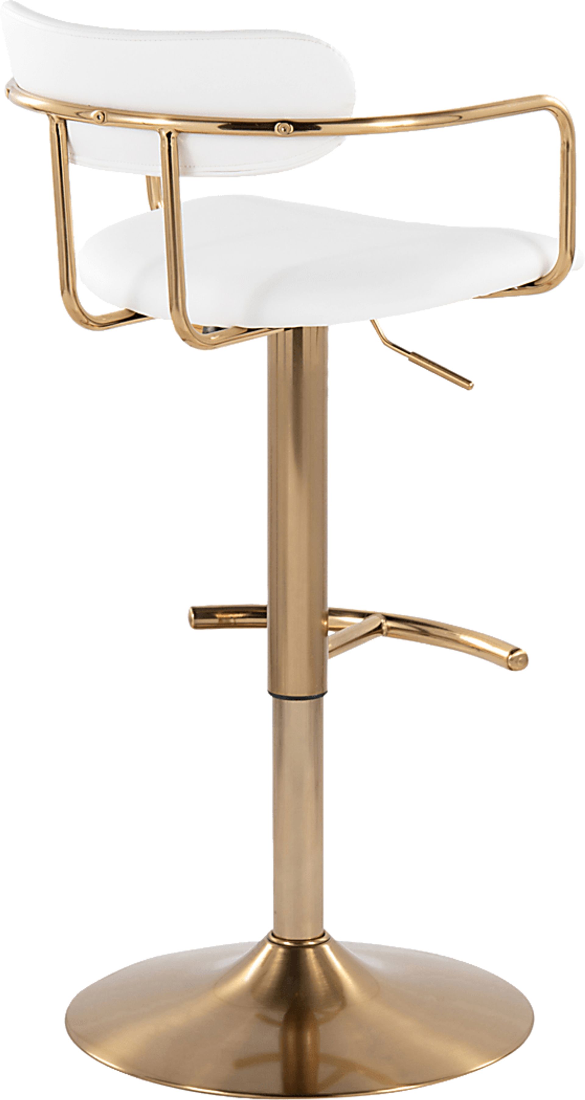 Wedgefield I White Adjustable Barstool, Set of 2 - Image 8
