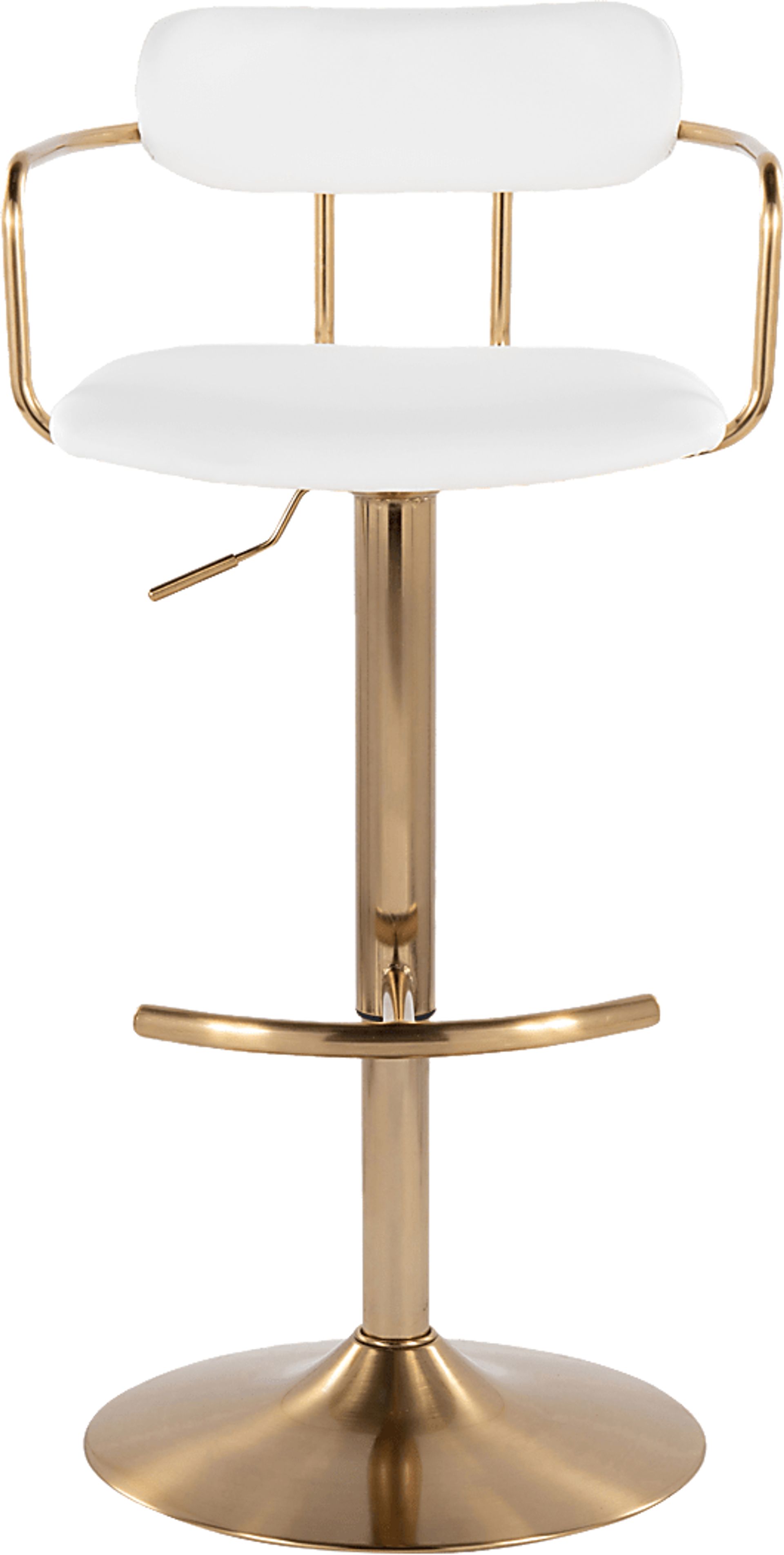 Wedgefield I White Adjustable Barstool, Set of 2 - Image 10