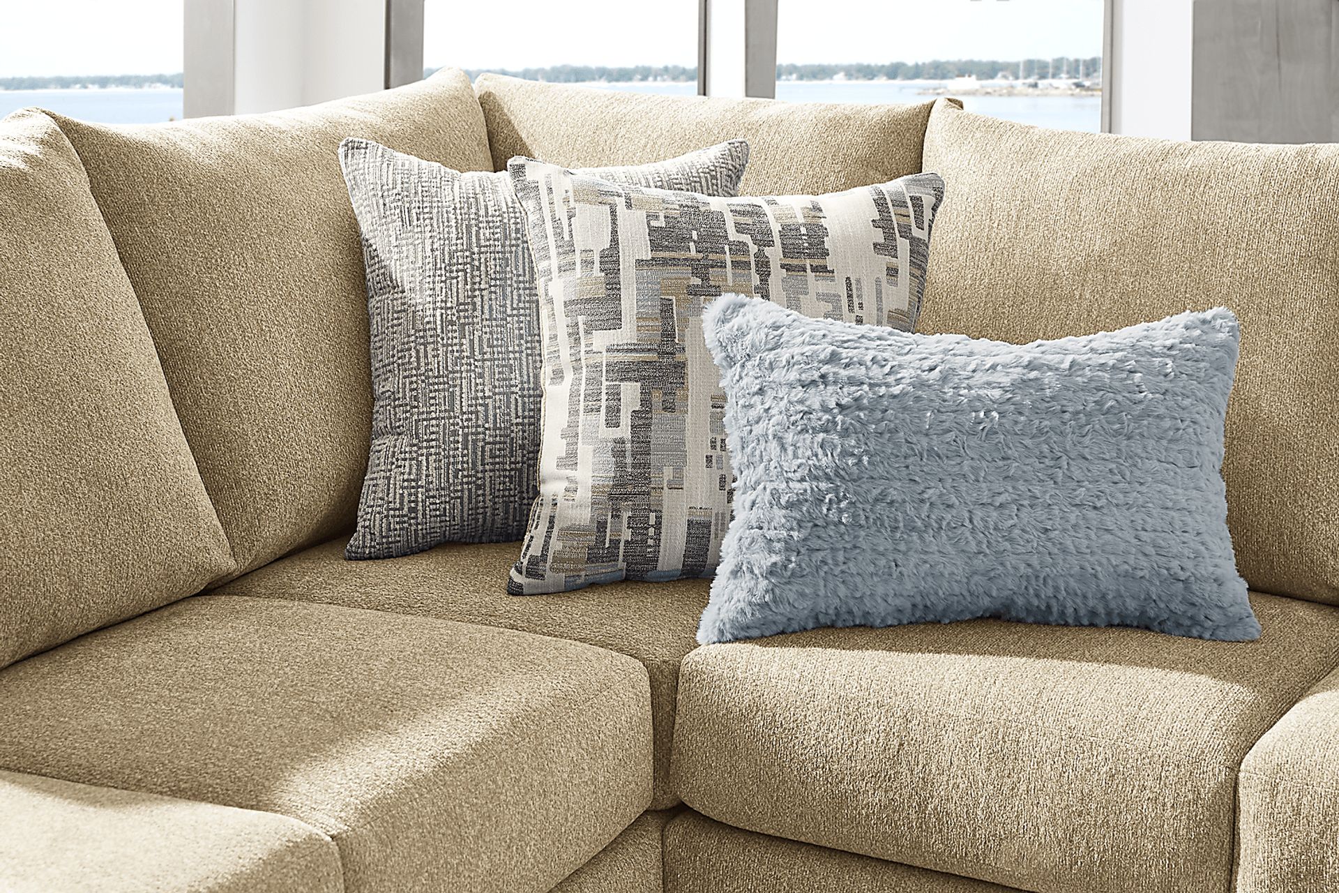 Wedgewood Beige 2 Pc Sectional - Image 3