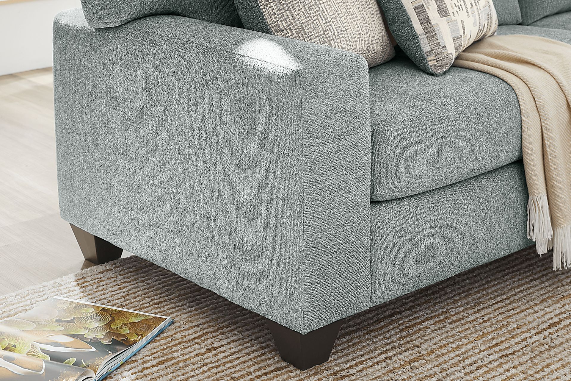 Wedgewood Blue 2 Pc Sectional - Image 5