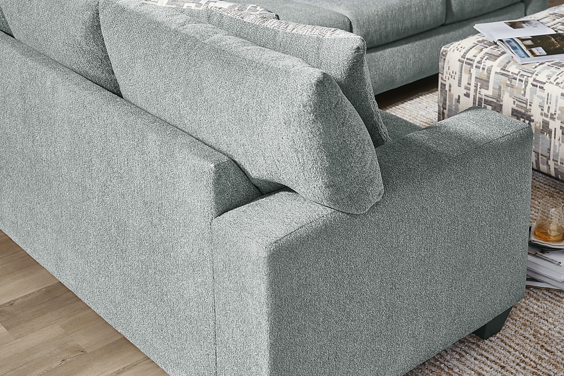 Wedgewood Blue 2 Pc Sectional - Image 7
