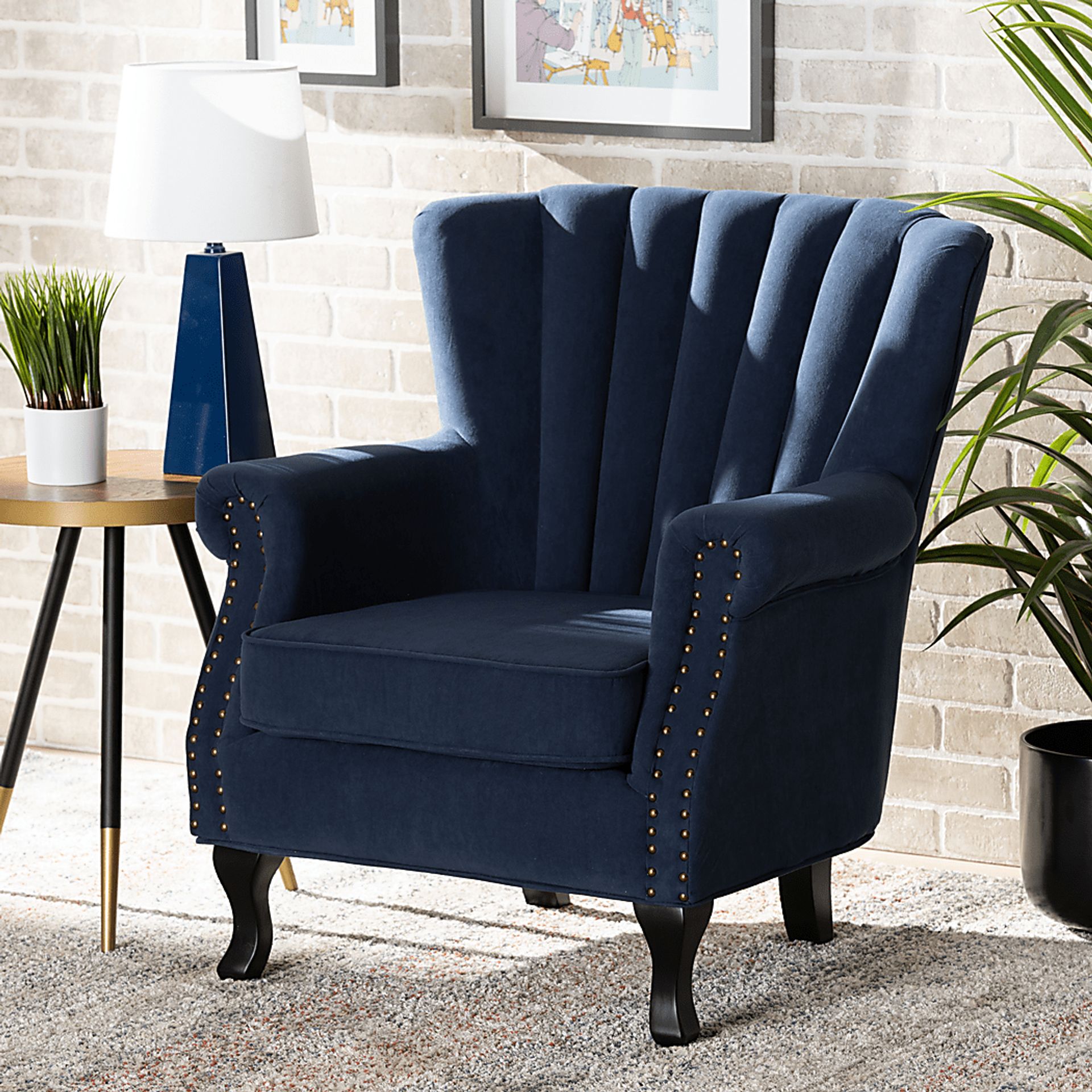 Weiblen Navy Accent Chair - Image 7