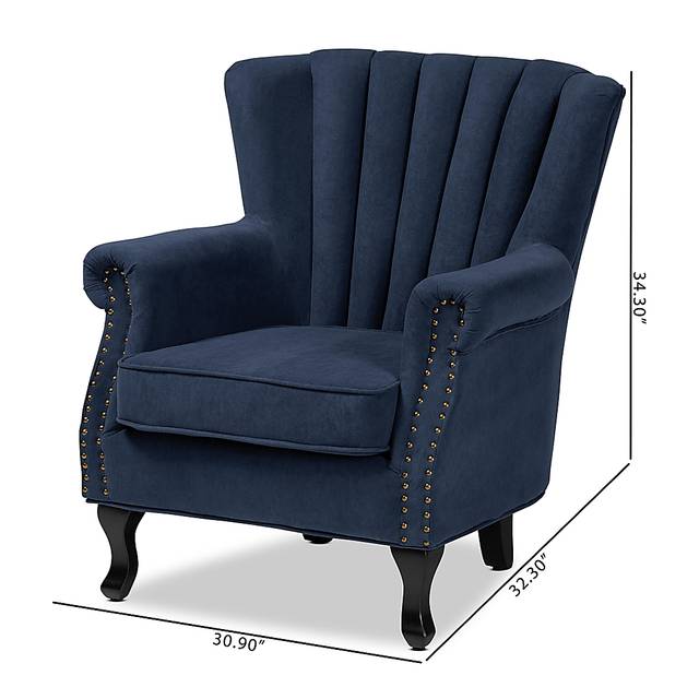 Weiblen Navy Accent Chair - Thumbnail - Image 8