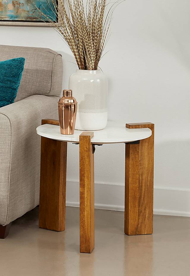 Weideman White End Table - Thumbnail - Image 2