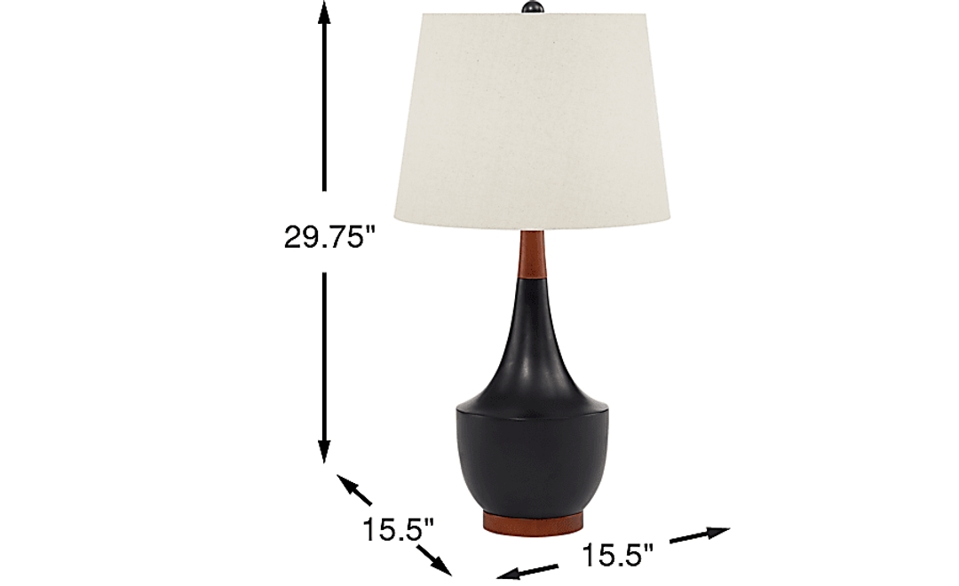 Weikel Boulevard Black Table Lamp