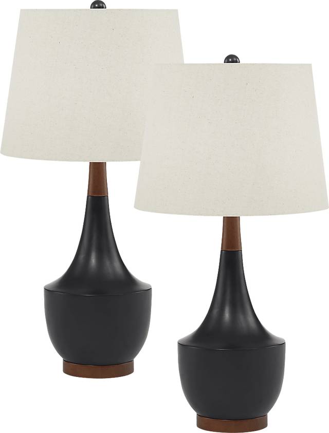 Weikel Boulevard Black Table Lamps, Set of 2 - Thumbnail - Image 1