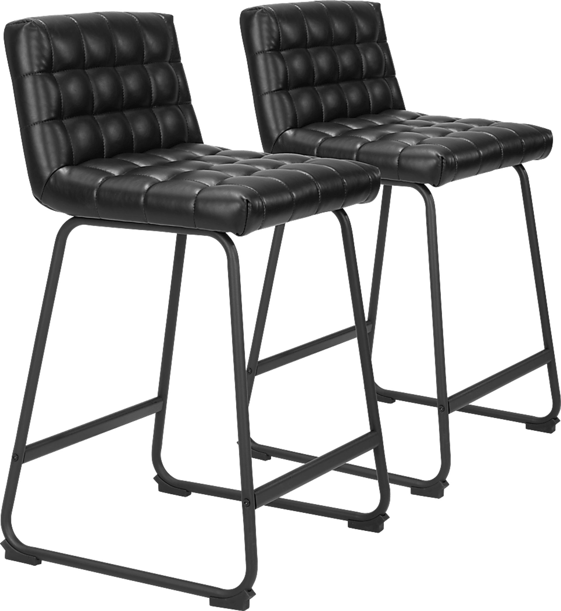 Weiland Black Counter Height Stool, Set of 2 - Image 1