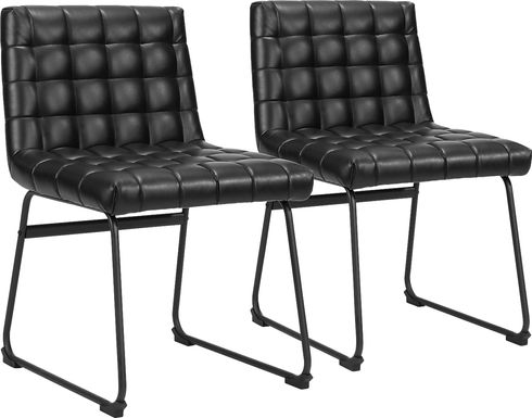 Weiland Black Side Chair, Set of 2