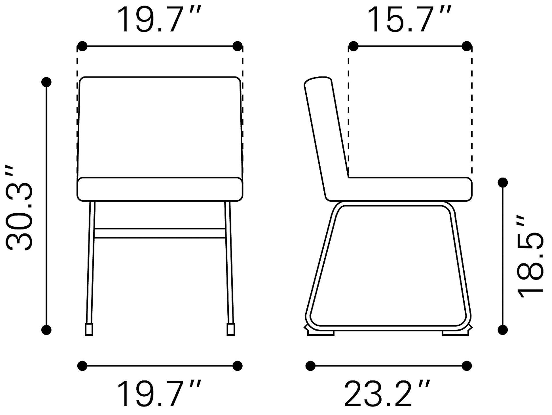 Weiland Brown Side Chair, Set of 2 - Image 10