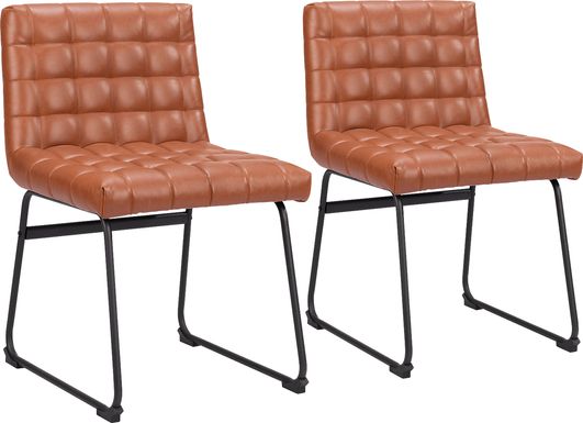 Weiland Brown Side Chair, Set of 2