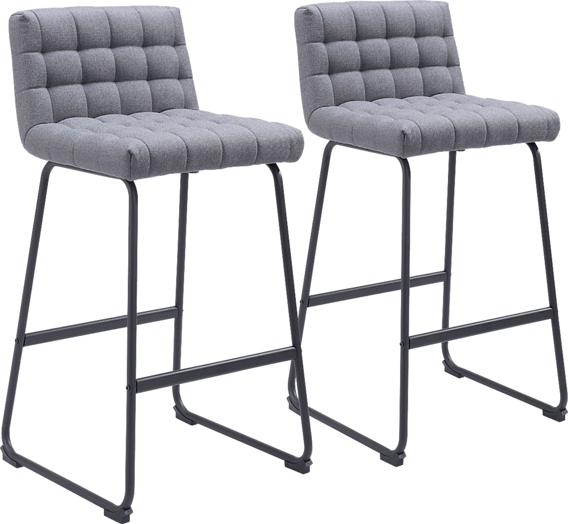 Weiland Gray Barstool, Set of 2 - Image 1