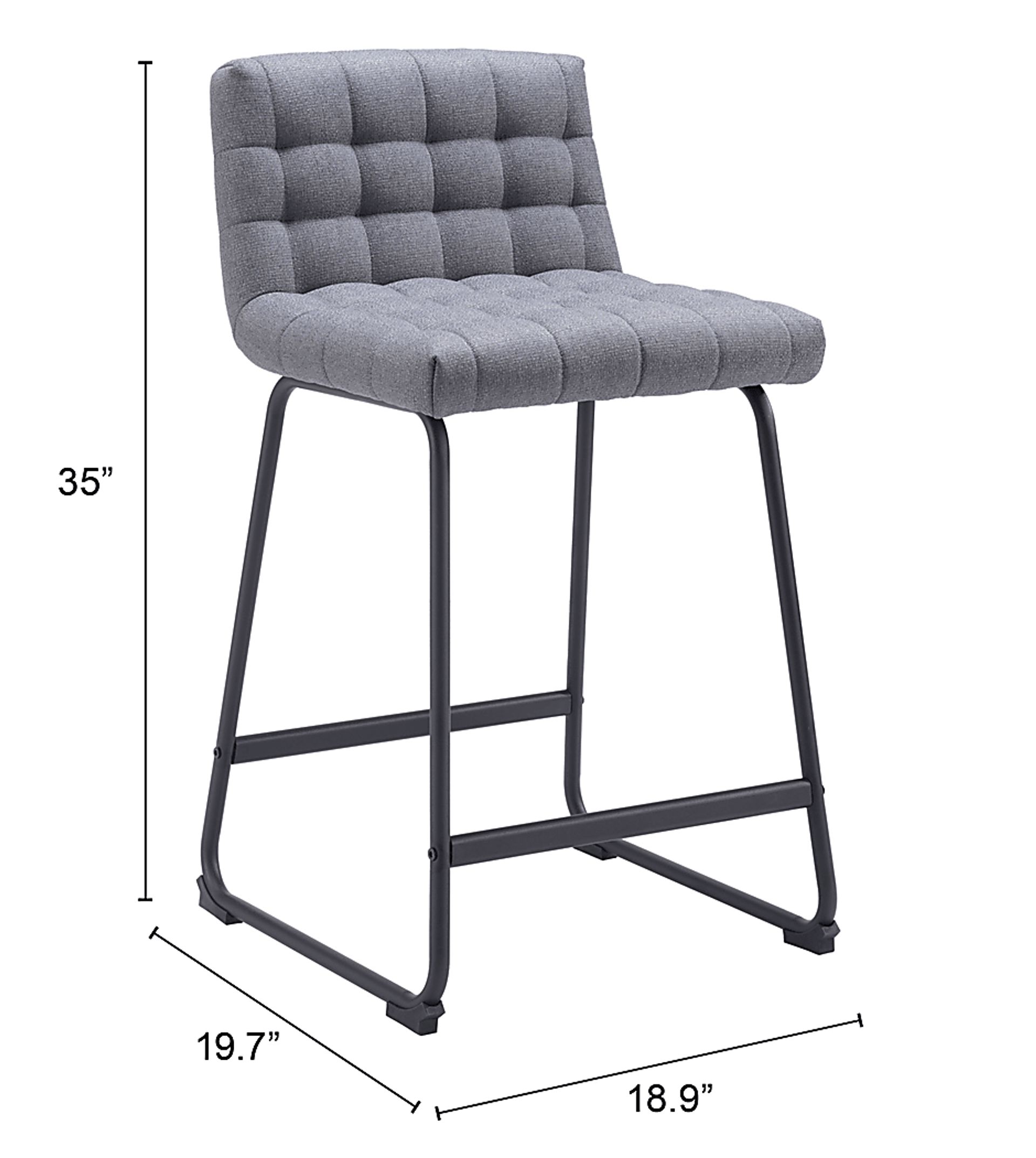 Weiland Gray Counter Height Stool, Set of 2 - Image 10