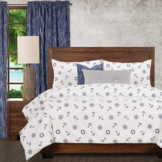 Welbourne Blue 6pc King Duvet Cover Set - Thumbnail - Image 1