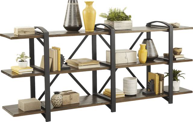Weldon Mill Brown 3 Shelf 88 in. Display - Thumbnail - Image 2