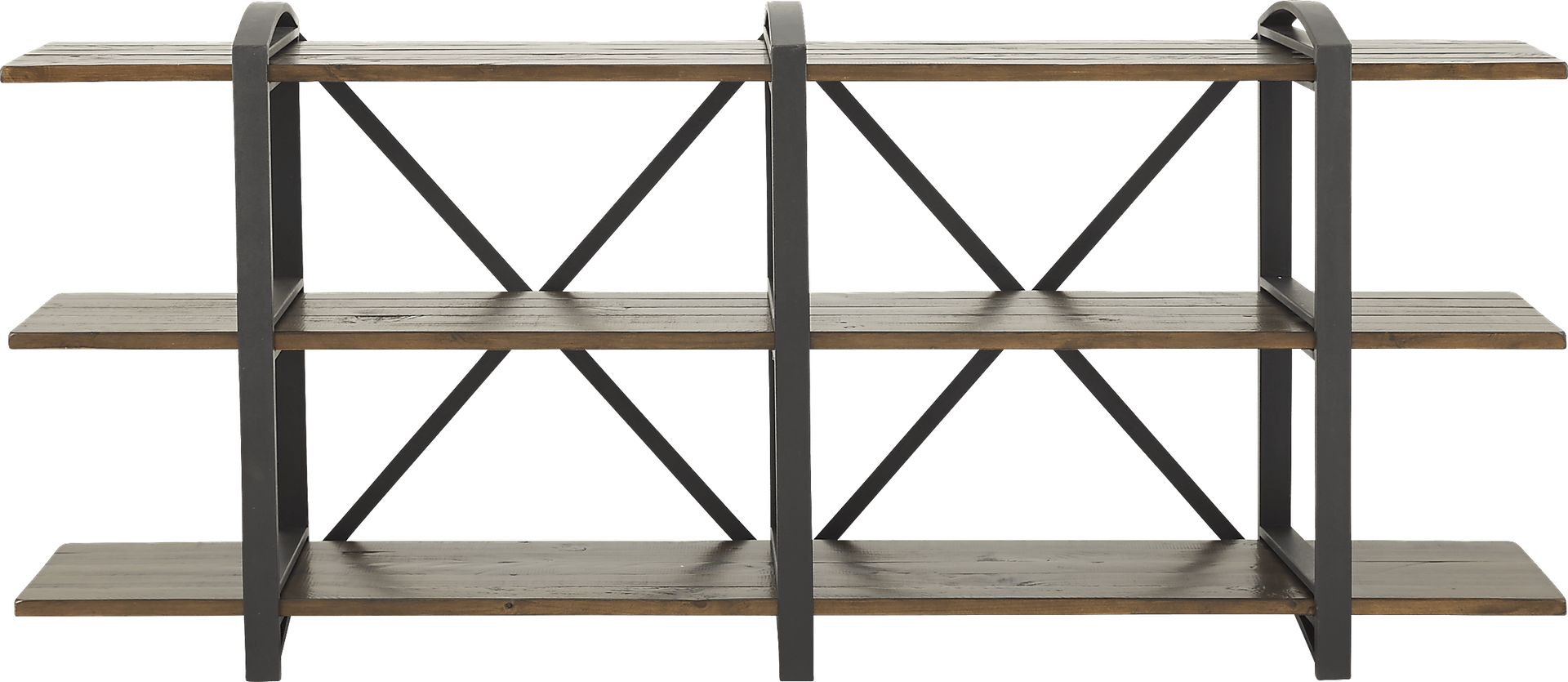 Weldon Mill Brown 3 Shelf 88 in. Display - Image 1