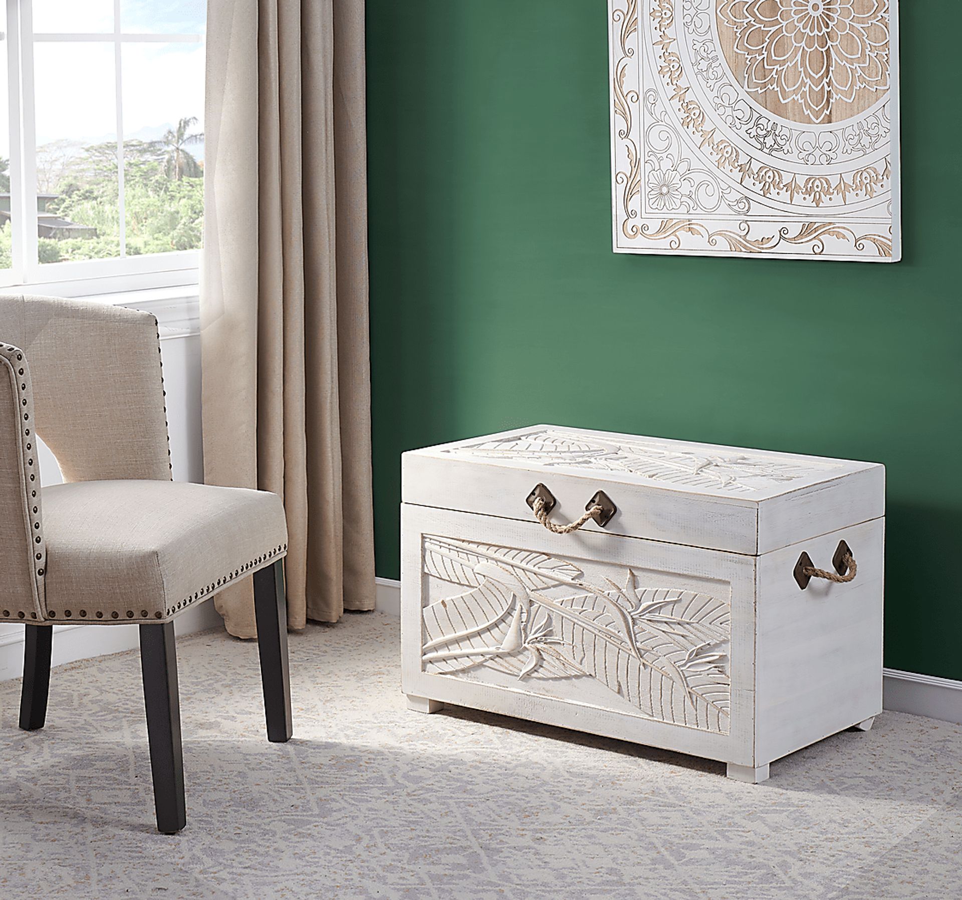 Weldwood White Nesting Tables, Set of 3 - Image 5