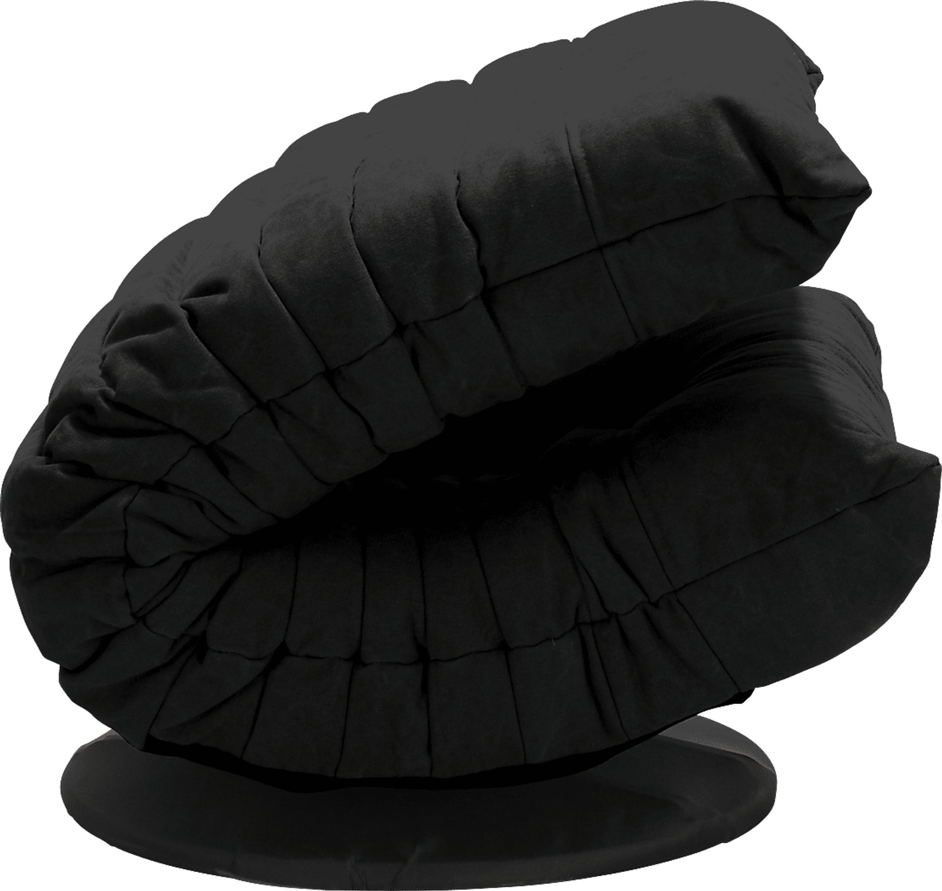 Weleber Black Low Swivel Chair - Image 3