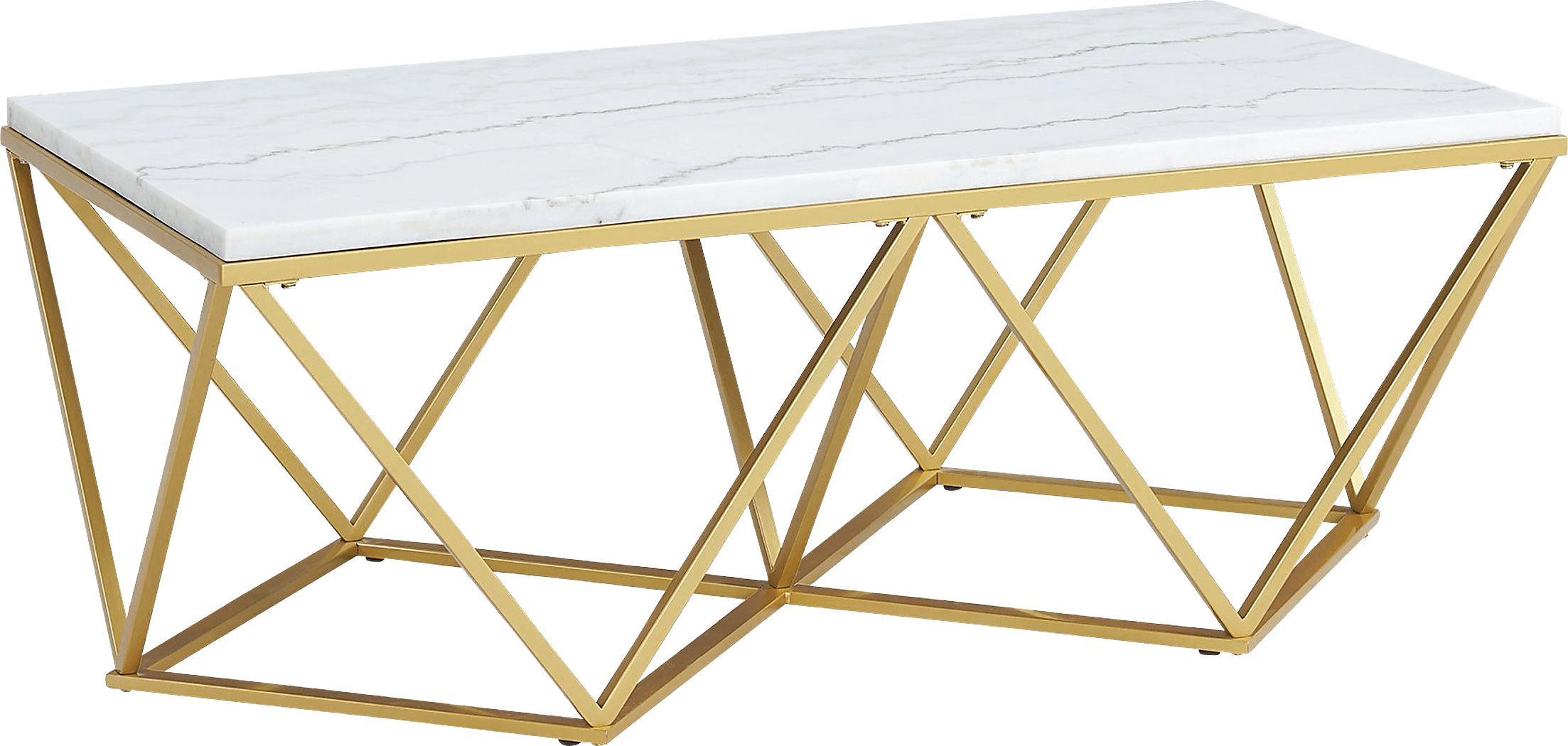 Welika Gold Cocktail Table