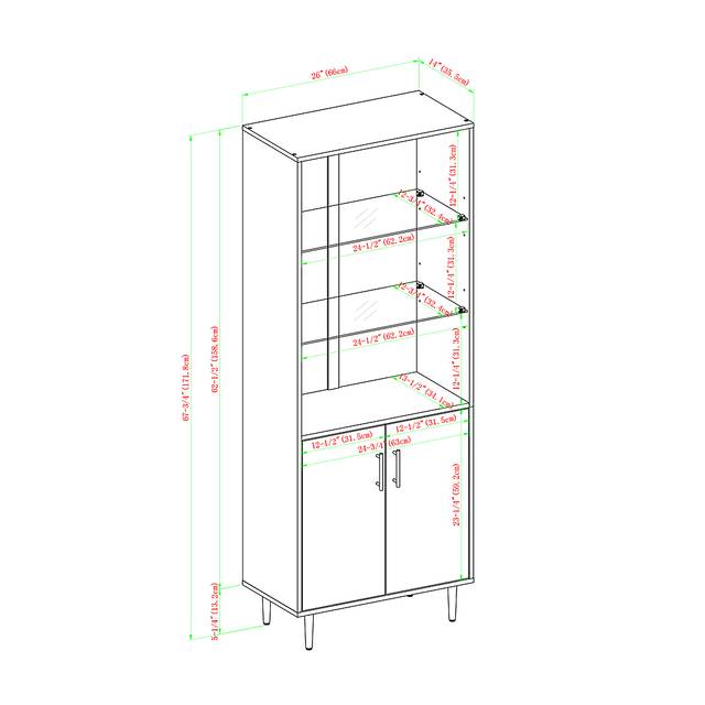 Wellcrest Black Bookcase - Thumbnail - Image 6