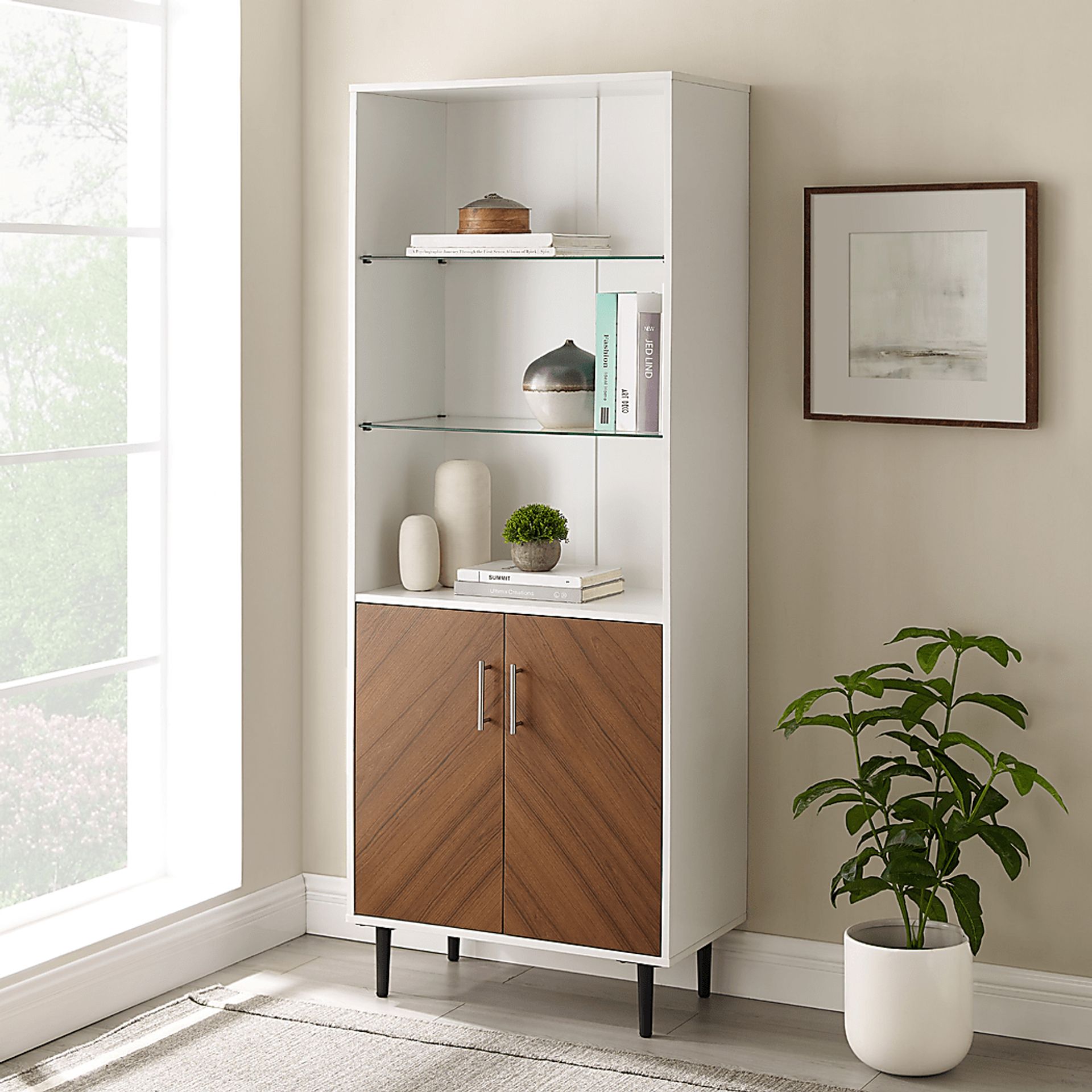 Wellcrest White Bookcase - Image 4
