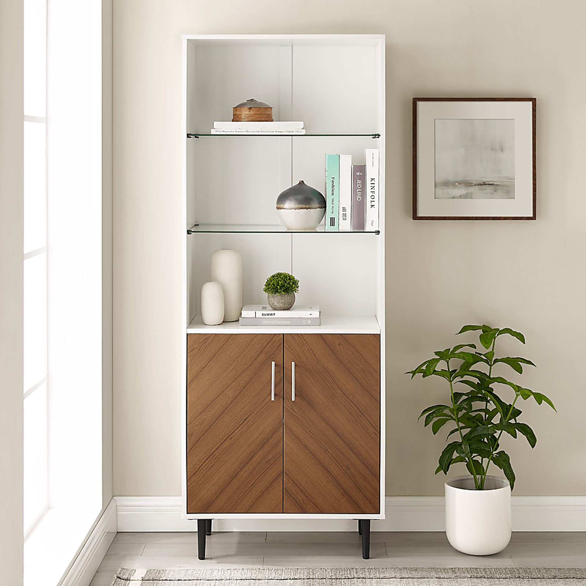 Wellcrest White Bookcase - Image 5