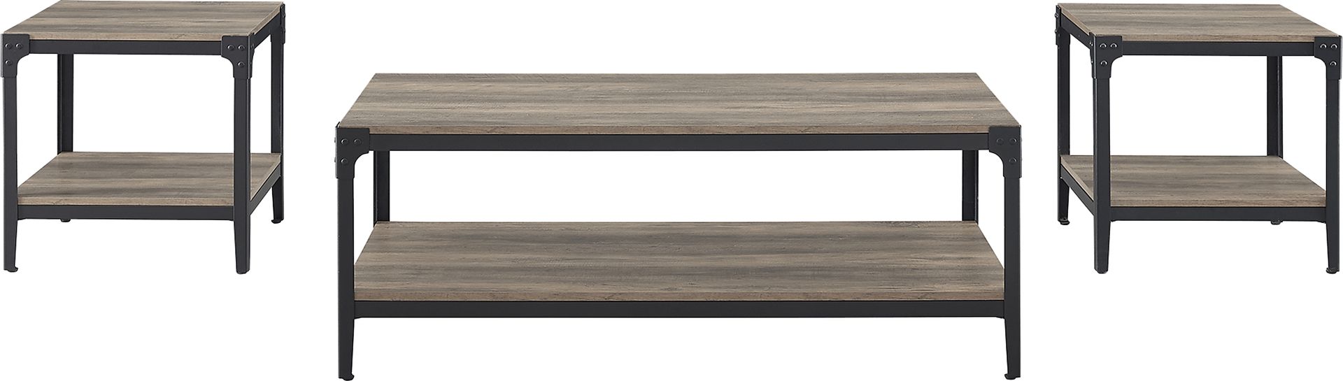 Wellhelm Gray Occasional Set, Set of 3 - Image 1