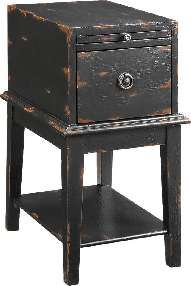 Wellswood Black Accent Table - Thumbnail - Image 1